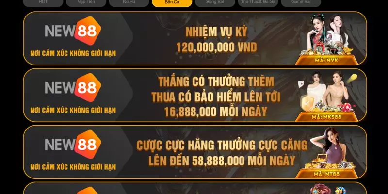 khuyến mãi casino sảnh Baccarat tại New88